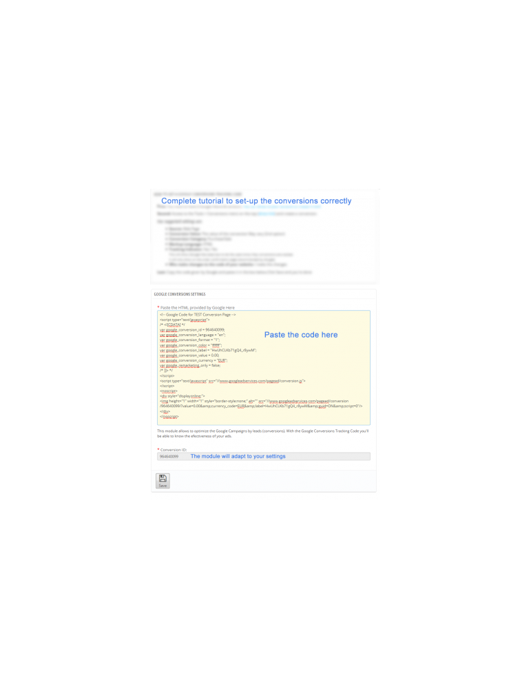 Conversiones para Google Adwords