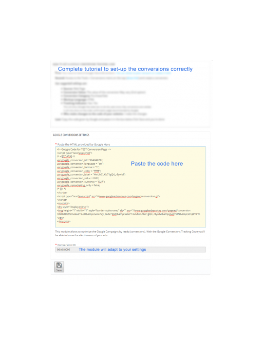 Conversiones para Google Adwords