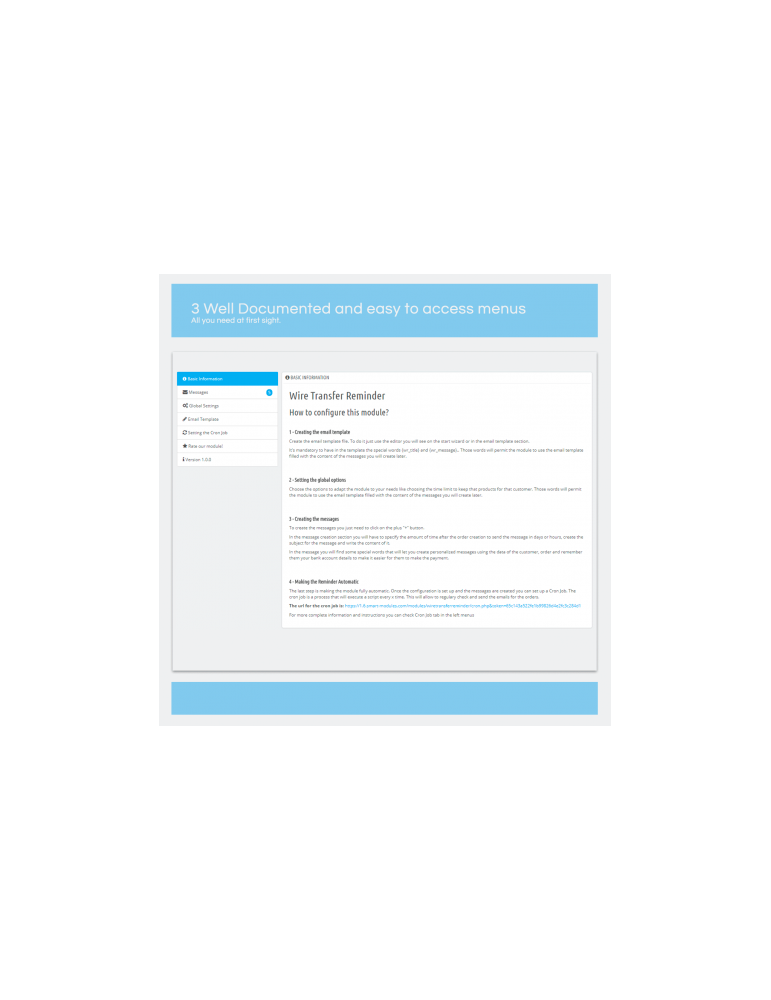 Recordatorio de Transferencia Bancaria para PrestaShop | Pagos Automáticos