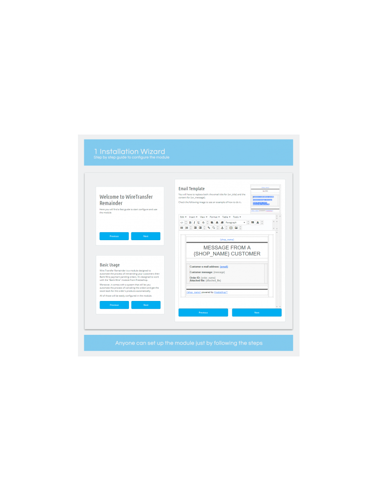 Recordatorio de Transferencia Bancaria para PrestaShop | Pagos Automáticos