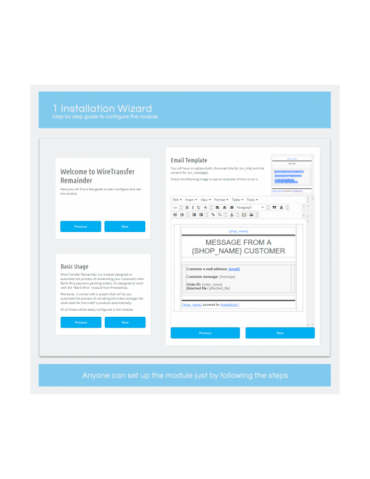 Recordatorio de Transferencia Bancaria para PrestaShop | Pagos Automáticos