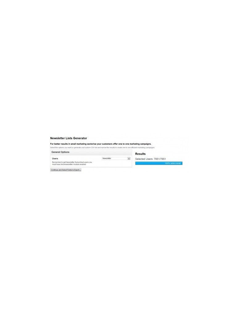Módulo Exportar Clientes CSV PrestaShop | CRM y Marketing