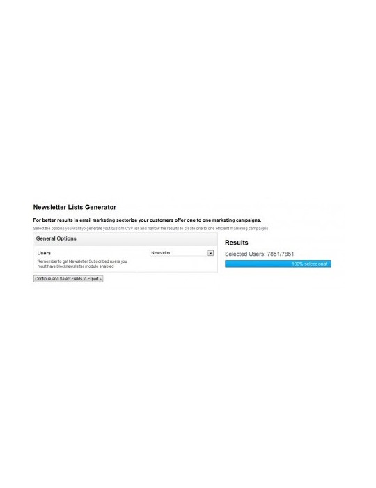 Módulo Exportar Clientes CSV PrestaShop | CRM y Marketing