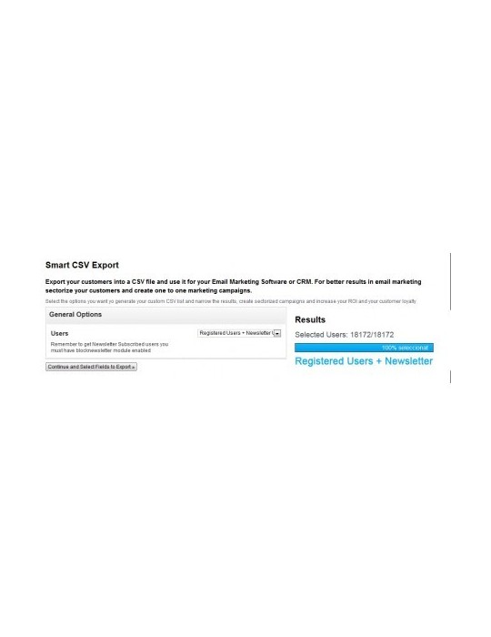Módulo Exportar Clientes CSV PrestaShop | CRM y Marketing