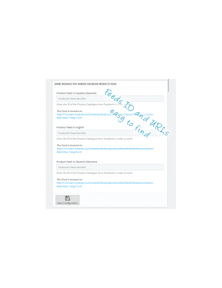 Feed de Productos: Anuncios Dinámicos & Insta Tagging