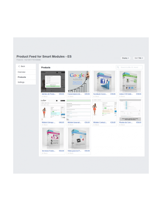 Anuncios Dinámicos: Eventos + Feed de Productos