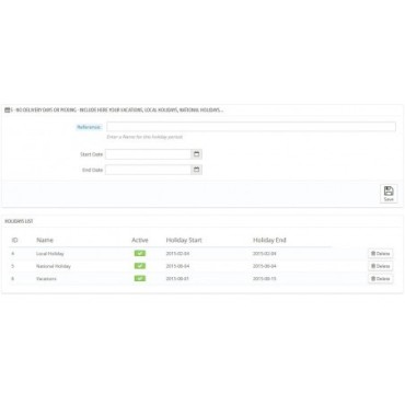 Módulo Entrega Estimada V3 para Prestashop 2