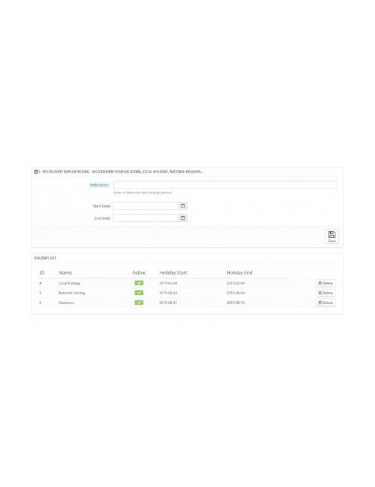 Módulo Entrega Estimada V3 para Prestashop