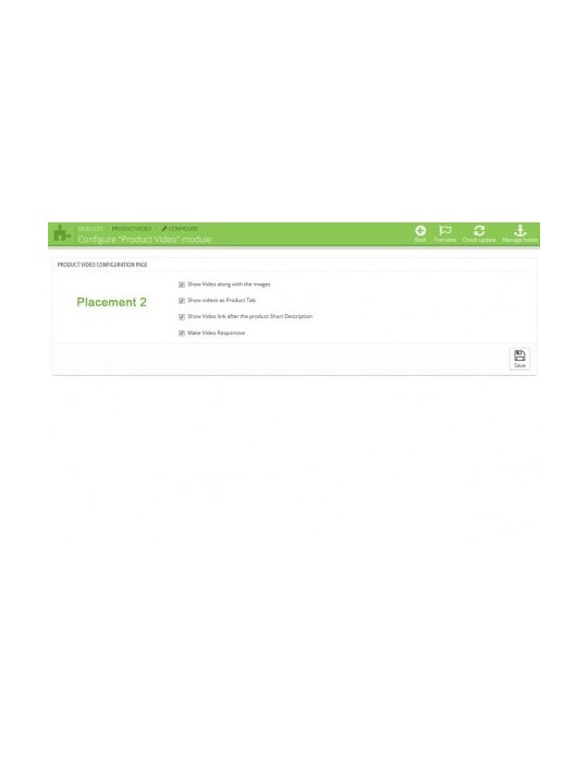 Videos para Productos - Youtube, Vimeo...