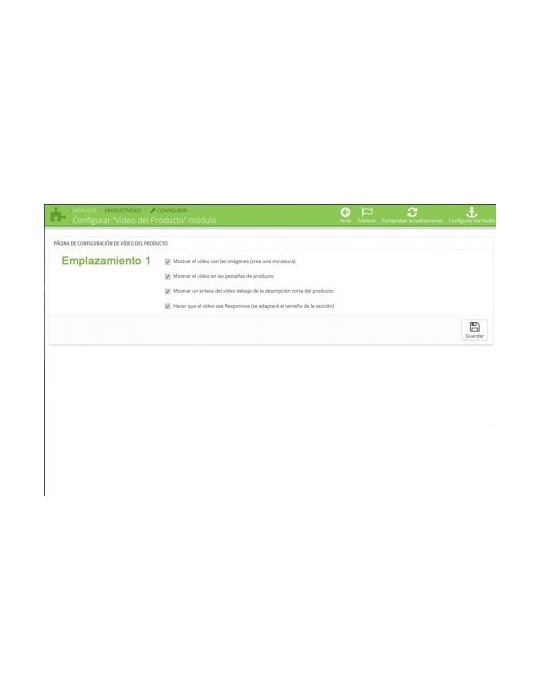 Videos para Productos - Youtube, Vimeo...