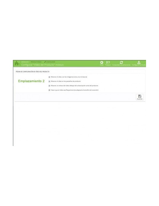 Videos para Productos - Youtube, Vimeo...